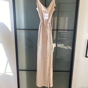 Forever 21 Satin cowl neck Maxi Dress